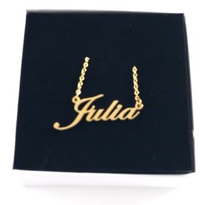 14K Gold Plated Name Necklace - Julia